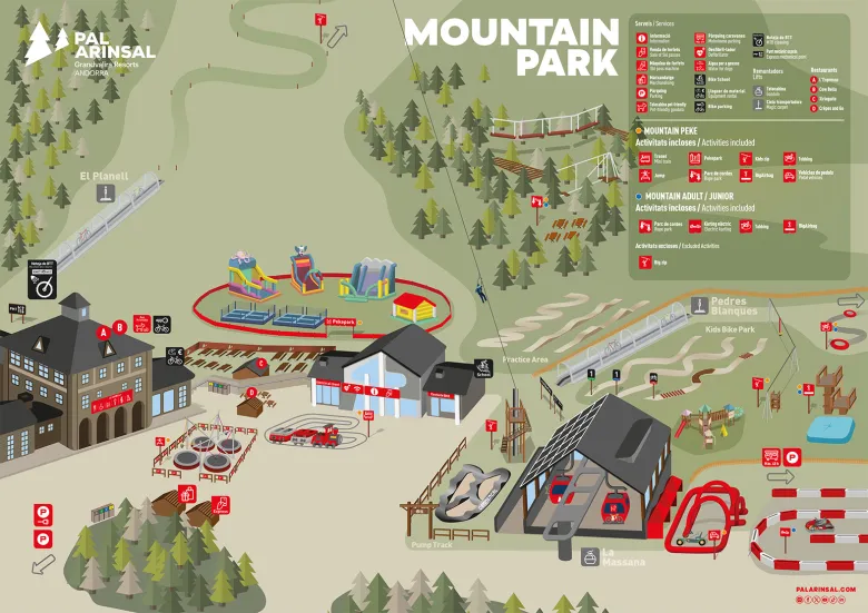 Mapa estiu Pal Arinsal