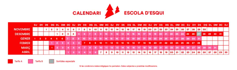 Calendari Escola PAL ca