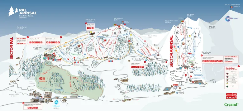 Mapa Pal Arinsal CAS_CAT